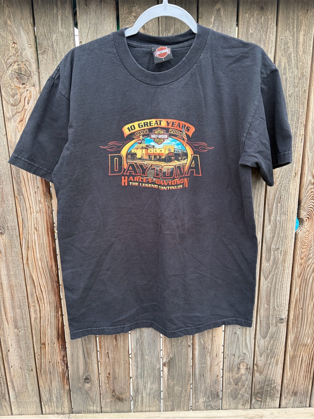 Harley-Davidson Black Daytona Graphic Short Sleeve Tee men’s Size L - Picture 2 of 14